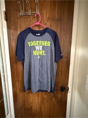 Seattle Seawolves Navy & Heather Gray 'Together We Hunt' Graphic Tee